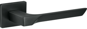 Ручка дверная FUARO SL FLY BL 24 чёрный тонкаая цинковая розета